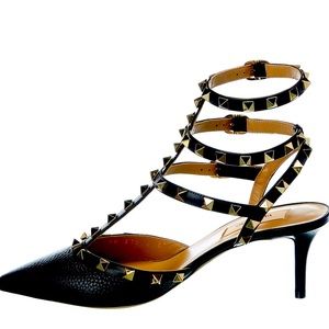 Valentino rockstud black pumps 65